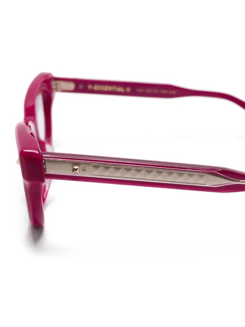 New Valentino Hot Pink Cat-Eye Women's Eyeglass Frames - Authentic - Picture 4 of 12